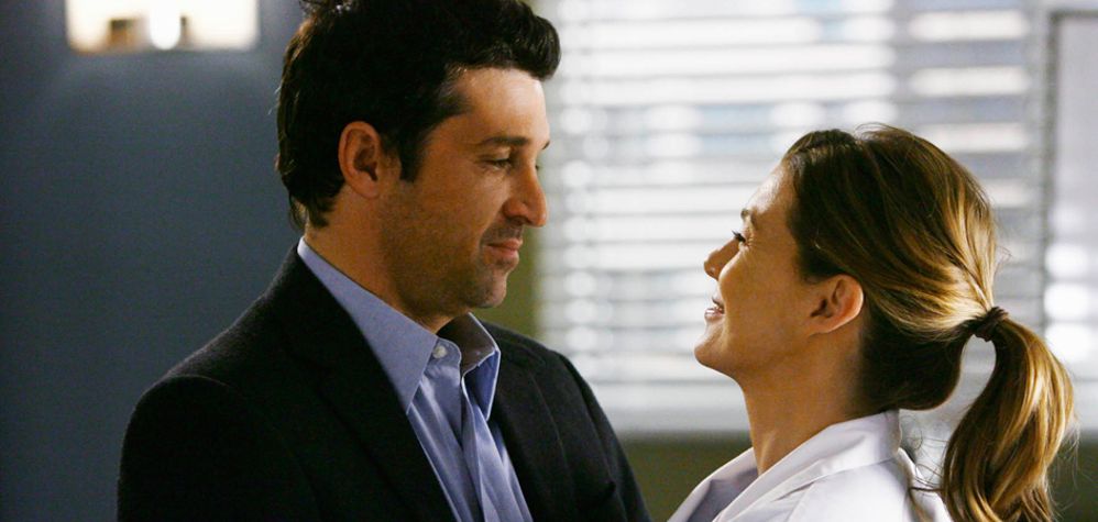 TV couples Meredith and Derek Grey's Anatomy