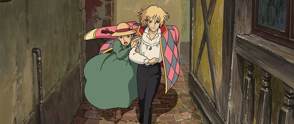 screenshot from the Howl's Moving Castle trailer