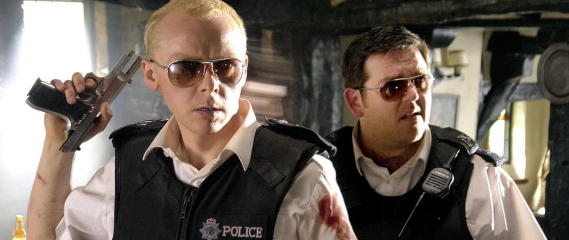 Simon Pegg and Nick Frost in 'Hot Fuzz'
