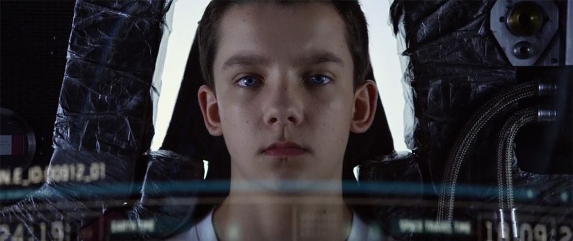 screenshot of asa butterfield from ender's game trailer
