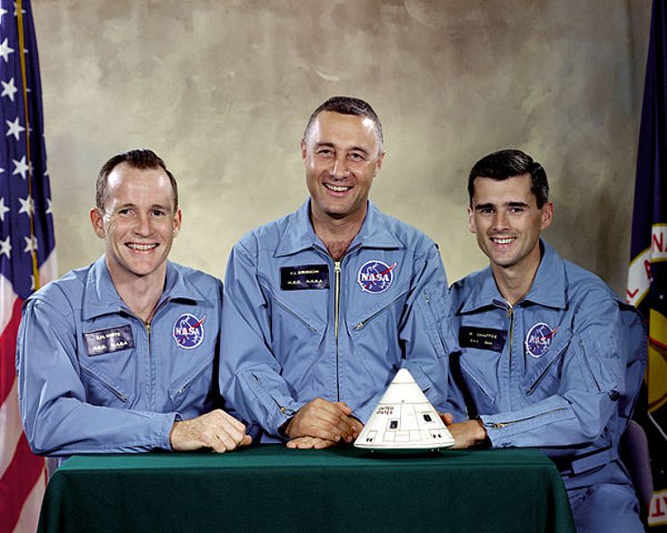 Apollo 1 disaster Moonshot crew portrait