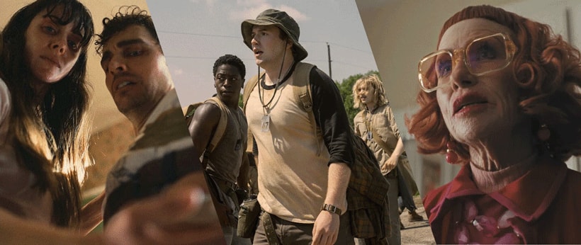 Stills from 'Together,' 'The Long Walk,' and 'Weapons'