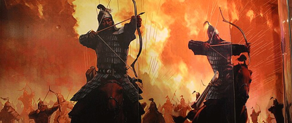 Mongolian Empire Warrior Mural