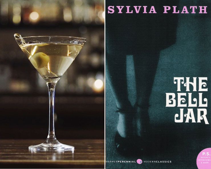 Literary Inspired Cocktails Bell Jar