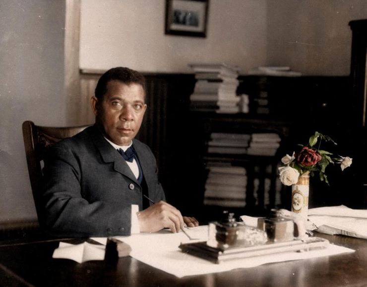 booker t washington colorized