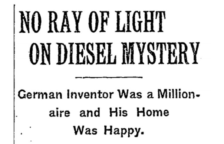 rudolf diesel disppearance
