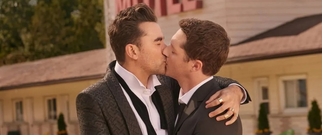 Dan Levy and Noah Reid in 'Schitt's Creek'
