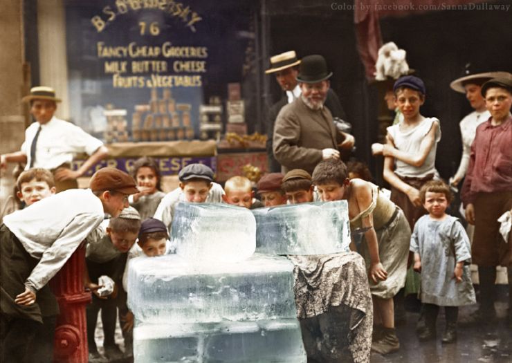 nyc heat wave colorized