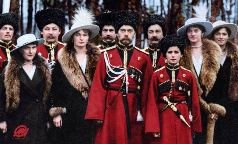 romanov family colorized