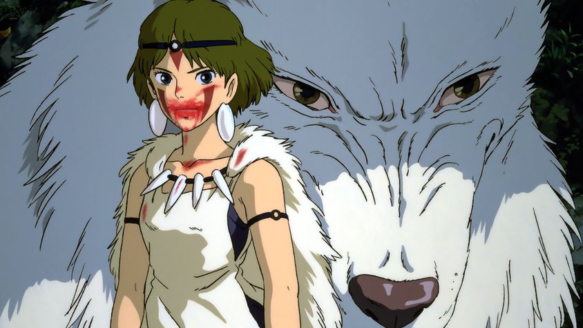 badass female characters Princess Mononoke