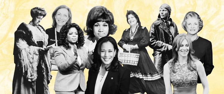 Photos of various women across history who were the first in their fields.