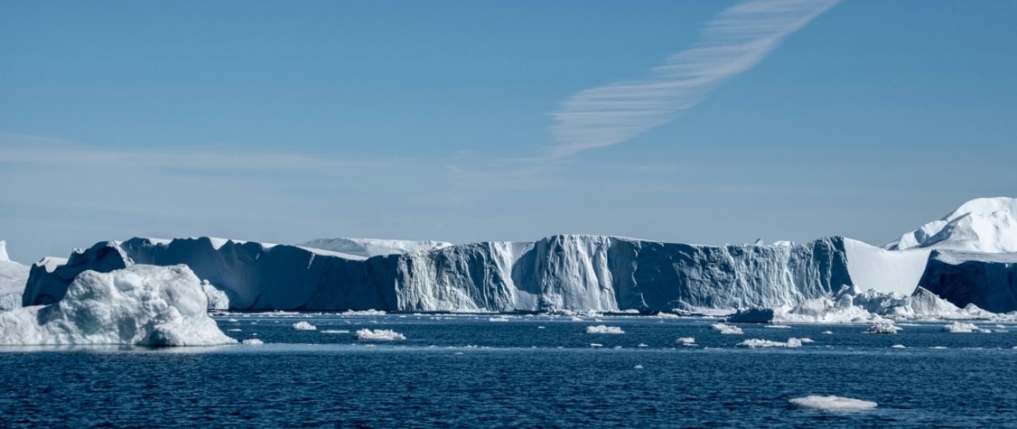 image of iceberg on blue water