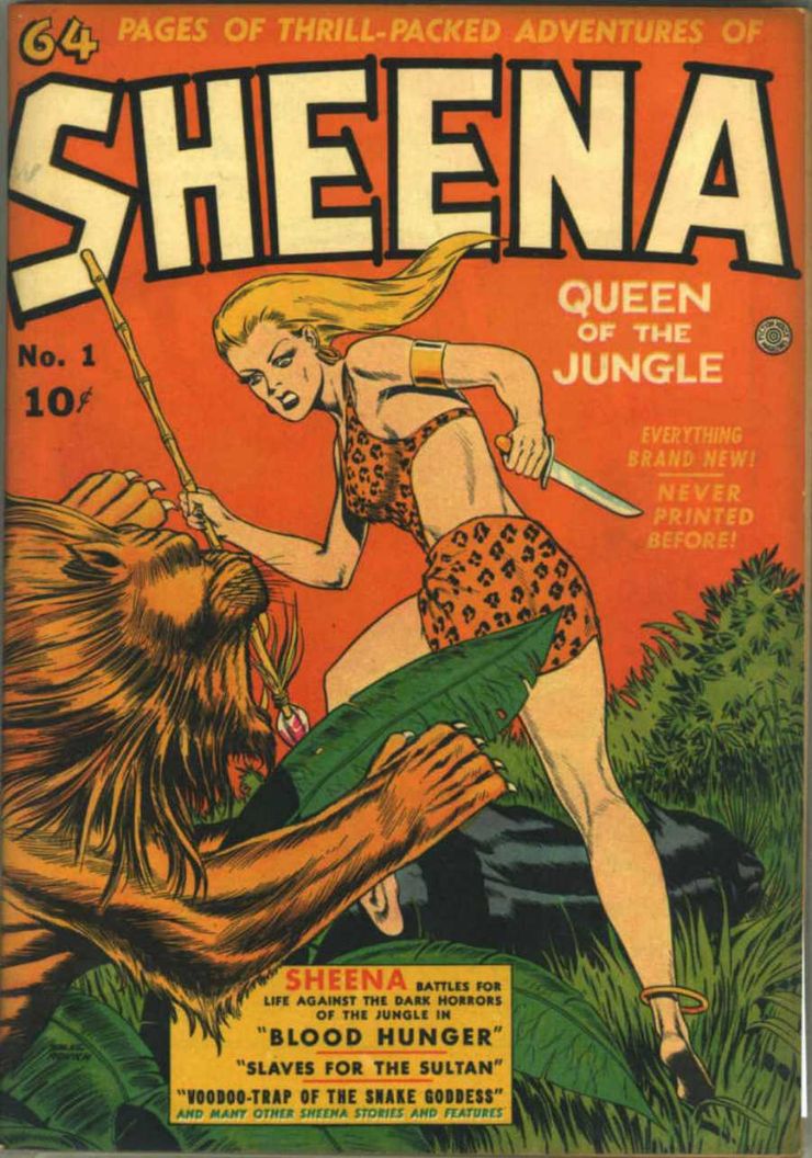 female superheroes sheena queen of the jungle