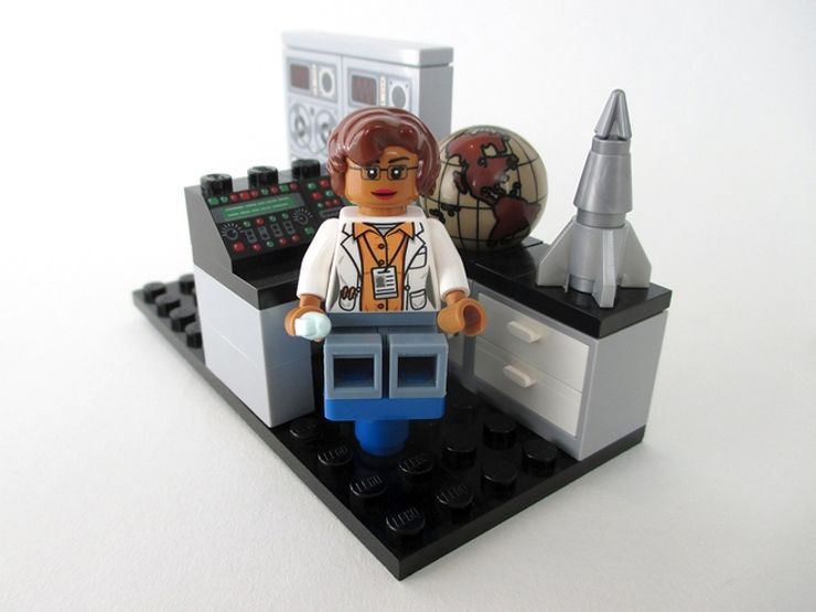 women of nasa lego katherine johnson minifig