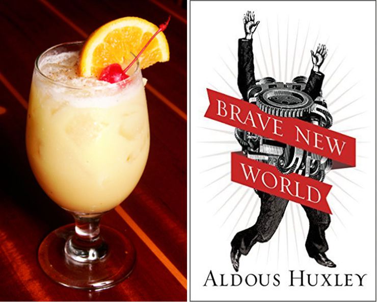 Literary Inspired Cocktails Brave New World