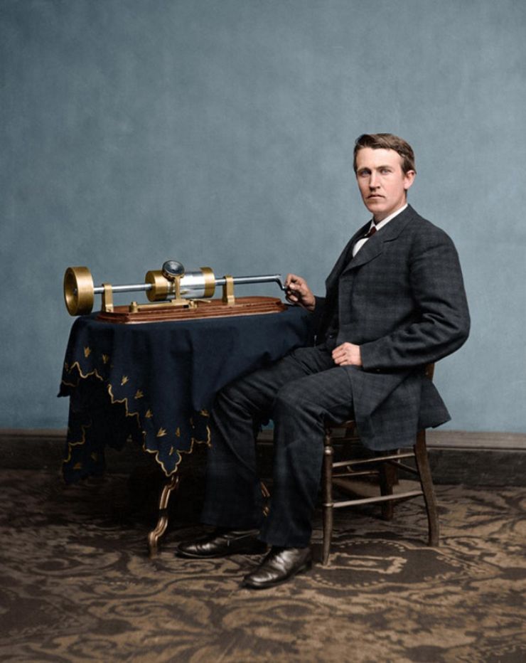 thomas edison colorized