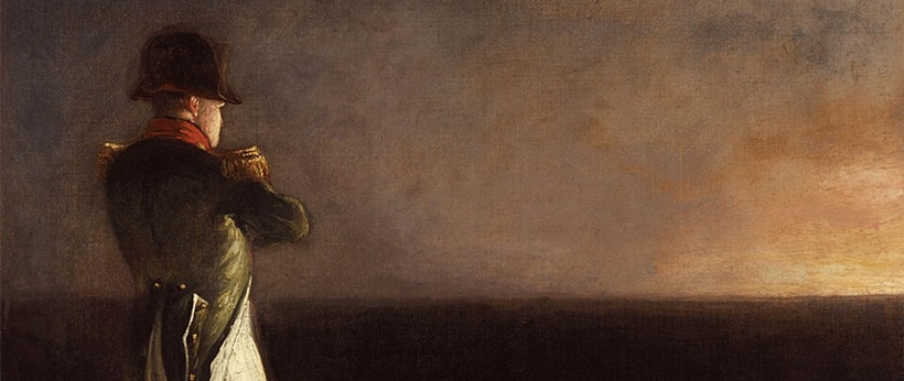 Painting of Napoleon in exile on Saint Helena.