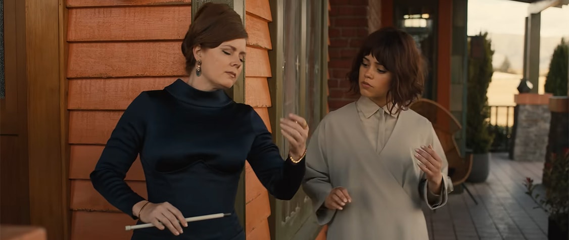 amy adams and jenna ortega acting in the klara and the sun trailer