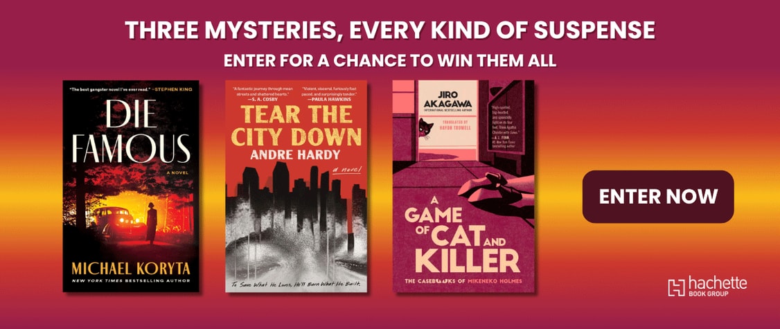 Book covers of crime fiction prize pack.