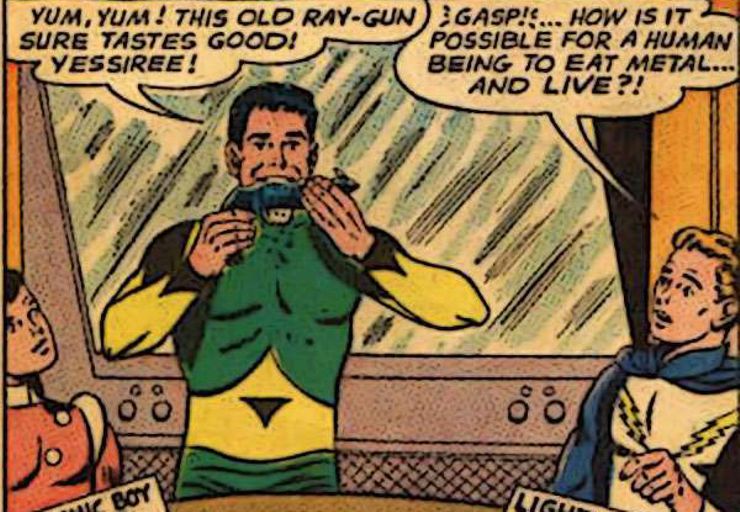 superhero powers ridiculous matter eater lad
