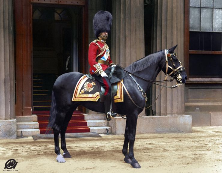 king george v colorized photo