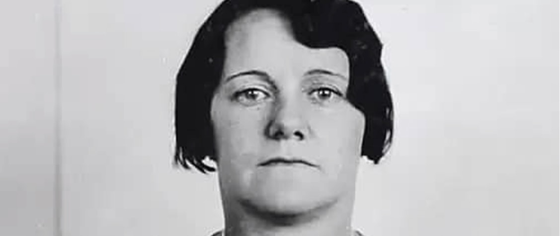 Mug shot of Lyda Trueblood.