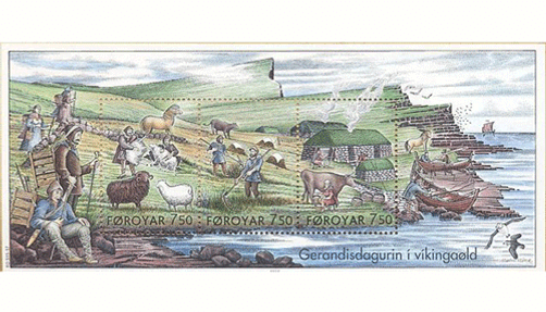 A photo depicting everyday life in the Viking age.