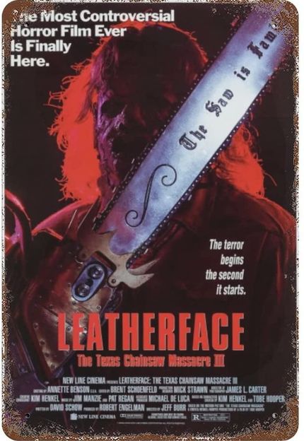 texas-chainsaw-iii-metal-tin-sign Texas Chainsaw III Metal Tin Sign