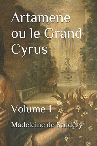 Faded garden background on cover of Artamene ou le Grand Cyrus