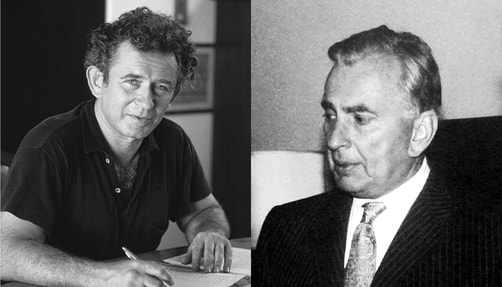 Photos of Gore Vidal and Norman Mailer.