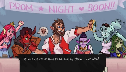 A still from the game 'Monster Prom'