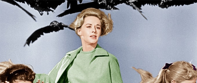 Still from 'The Birds' by Alfred Hitchcock.
