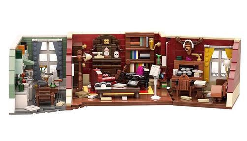 Block set model of Sherlock Holmes' Apartment