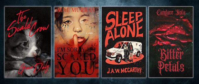 Covers of four featured books.