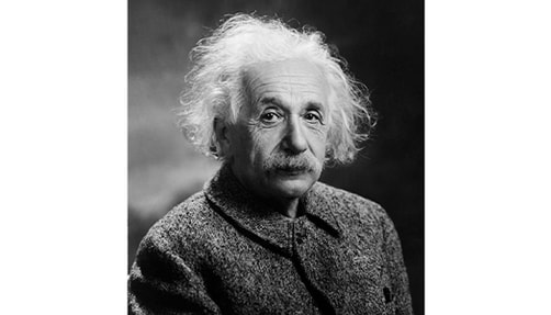 Photo of Albert Einstein.