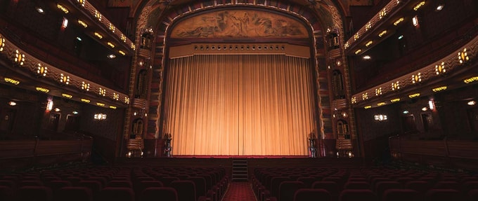 an empty stage