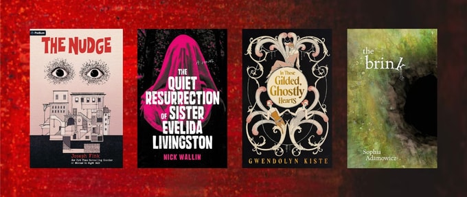 indie-and-small-press-horror-september-2026_feature Four book covers over a red and black ombre background.