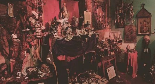 collection of exhibits at the voodoo museum