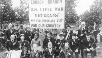 American Civil War veterans in London.