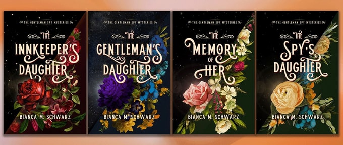 gentlemen-spy-regency-mysteries_feature Covers of four books on list.