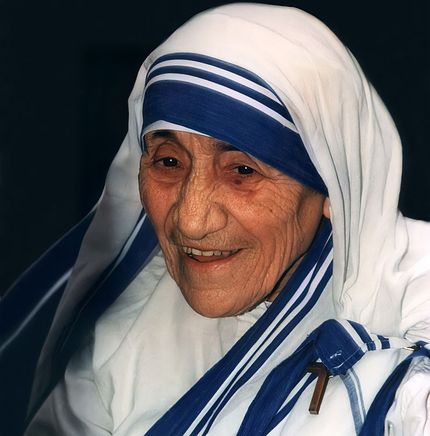 photo of Mother Teresa taken at St Aloysius Church