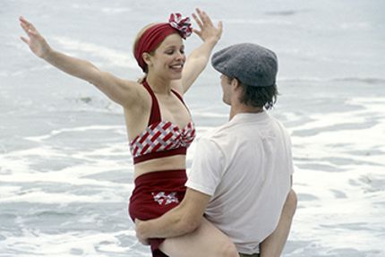 rachel mcadams and ryan gosling in the notebook, a romantic movie on netflix
