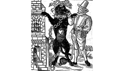 Drawing of Black Dog. 