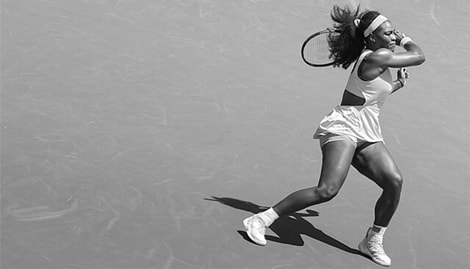 Photo of Serena Williams at the 2015 Miami Open.