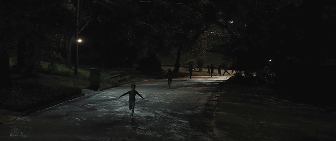 Still from 'Weapons' of children running.
