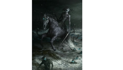 Illustration of Nuckelavee. 