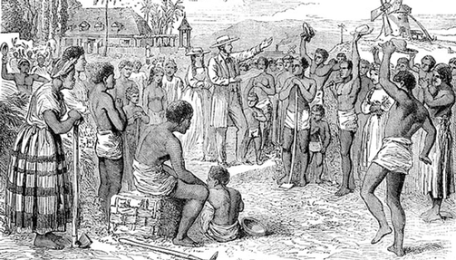 people on a British plantation in the West Indies receiving news of their emancipation following the passage of the Slavery Abolition Act of 1833.