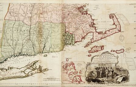 map of colonial new england