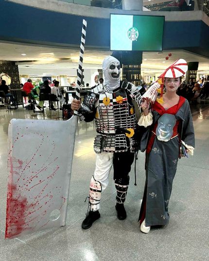 Japanese-inspired Art the Clown and Pennywise cosplay