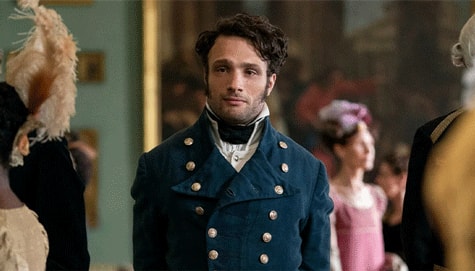 Still of Captain Wentworth from the 2022 film adaptation of 'Persuasion.'